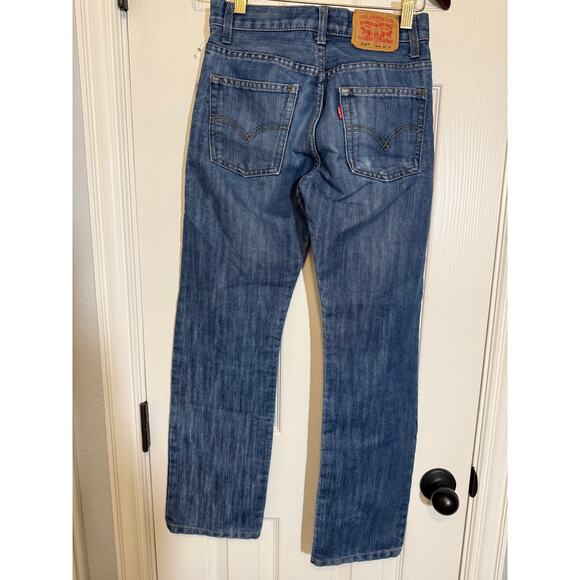 Levi’s 514 Boys Slim Straight Jeans 14 Slim 25x27 Classic Fit Denim - Picture 3 of 6